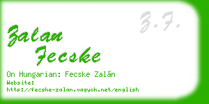 zalan fecske business card